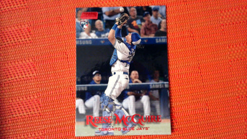 2019 Topps Stadium Club #230 Reese McGuire Red Foil Toronto Blue Jays Rookie