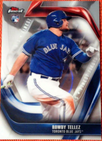2019 Topps Finest Rowdy Tellez Finest First Moment Blue Jays Rookie #FF-RT RC