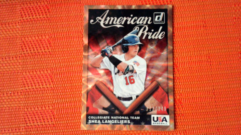 2019 Donruss American Pride Bronze /349 Shea Langeliers #AP8 ATLANTA BRAVES