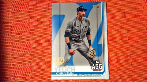 2019 TOPPS UPDATE 150 YEAR ANNIVERSARY GOLD STAMP US185 CHRISTIAN YELICH BREWERS