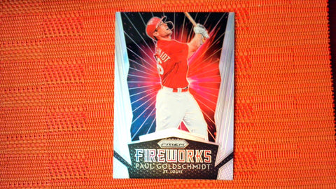 2019 Panini Prizm Fireworks Paul Goldschmidt #F10 Silver Prizm