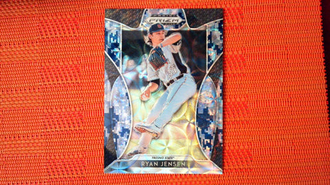 2019 Panini Prizm Draft Picks RYAN JENSEN Blue camo SP 1/25-Rays Fresno State Cubs ebay 1/1