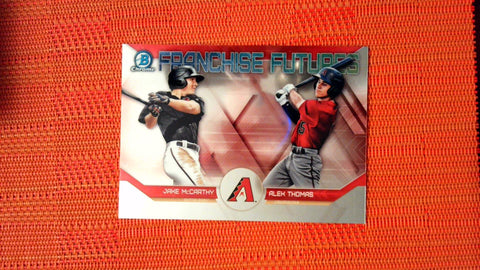 2018 BOWMAN CHROME DRAFT JAKE MCCARTHY ALEK THOMAS FRANCHISE FUTURES #FF-ARI
