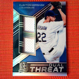 2019 Panini Chronicles Spectra Dual Threat Materials /49 Clayton Kershaw #DTM-CK