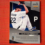 2019 Panini Chronicles Spectra Dual Threat Materials /49 Clayton Kershaw #DTM-CK