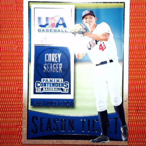 2015 Contenders USA Baseball Corey Seager #2 USA Free Shipping