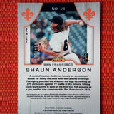 2019 Panini Chronicles Crusade Ruby Wave /199 Shaun Anderson #15 Rookie