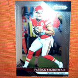 2018 Patrick Mahomes II Panini Prizm Base Kansas City Chiefs Card #102