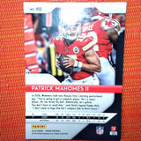 2018 Patrick Mahomes II Panini Prizm Base Kansas City Chiefs Card #102