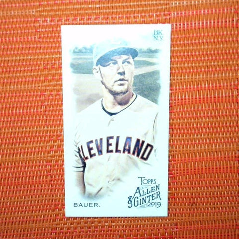 2019 Topps Allen and Ginter Trevor Bauer Mini #238 Cleveland Indians