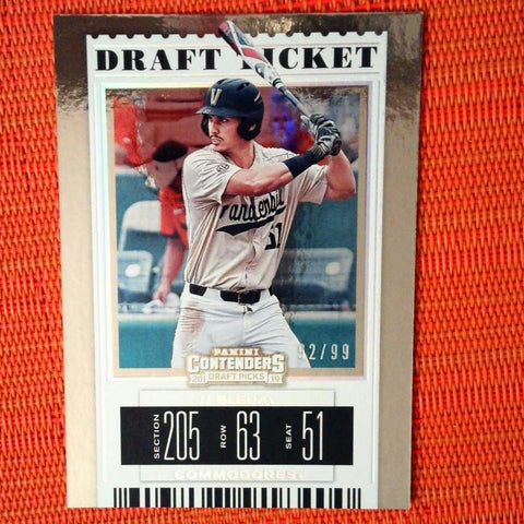 JJ BLEDAY 2019 Contenders Ticket HOLO REFRACTOR SP RC /99! #10! MARLINS!