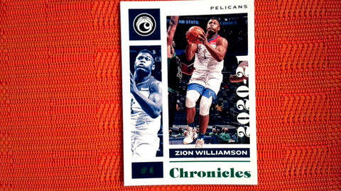 2020-21 Panini Chronicles Basketball #42 Zion Williamson Green Foil Default Title