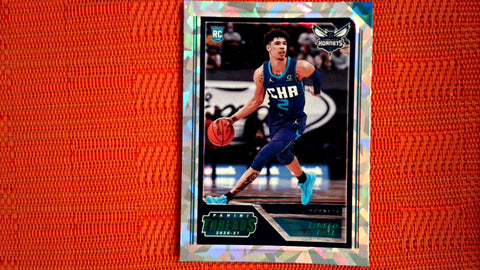 2020-21 Panini Chronicles Basketball #84 LaMelo Ball Green Cracked Ice Threads Default Title