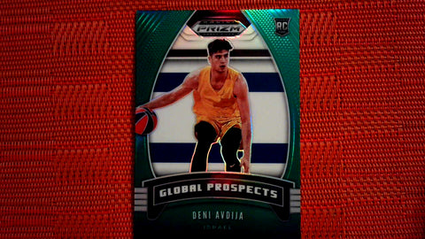 2020-21 Panini Prizm Draft Picks Basketball Global Prospects Green Prizm #100 Deni Avdija - Rookie Default Title