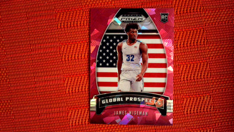 2020-21 Panini Prizm Draft Picks Basketball Global Prospects Pink Ice Prizm #97 James Wiseman - Rookie Default Title