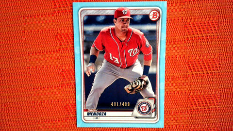 2020 Bowman Sky Blue 401/499 #BP-71 Drew Mendoza- 1st Bowman Default Title