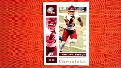 2020 Chronicles NFL Antonio Gibson RC Washington #100 Base Rookie Card Memphis Default Title