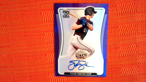 2020 Leaf Metal Draft Purple Auto 22/25 #BA-TS1 Tyler Soderstrom Default Title