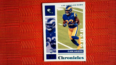 2020 Panini Chronicles Football Teal Parallel #56 Cam Akers - Rookie Default Title