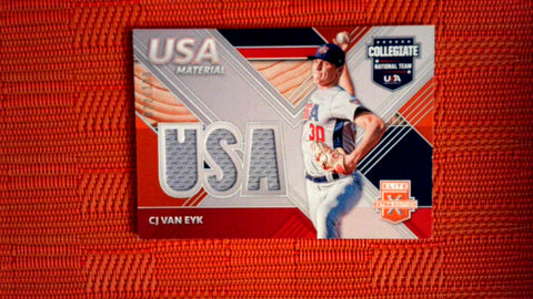 2020 Panini Elite Extra Baseball USA Baseball Material #USAM-CV CJ Van Eyk Default Title