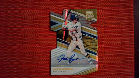 2020 Panini Elite Extra Edition Aspirations Die-Cut Signatures #147 Jack Blomgren 23/24 Baseball Default Title
