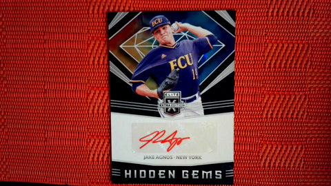 2020 Panini Elite Extra Edition Baseball Hidden Gems Autograph #HG-JG Jake Agnos Default Title