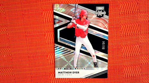 2020 Panini Elite Extra Edition Baseball Prime Numbers 6/64 #127 Matthew Dyer Default Title