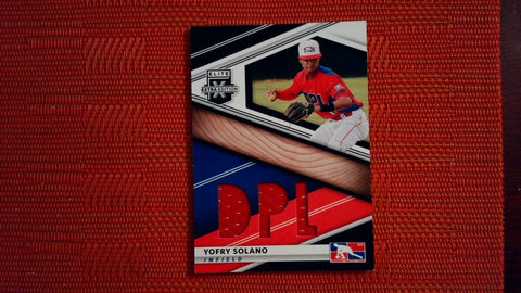 2020 Panini Elite Extra Edition DPL Material Black #DPM-YS Yofry Solano Baseball Default Title