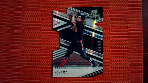 2020 Panini Elite Extra Edition Decade Die-Cut #9 Zack Veen 135/999 Baseball Default Title
