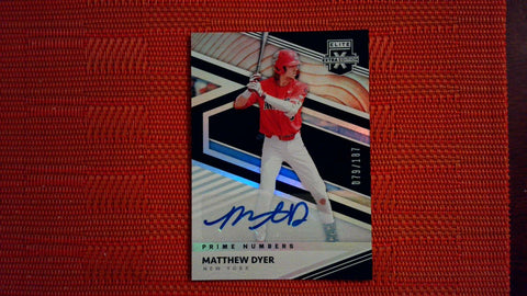 2020 Panini Elite Extra Edition Prime Numbers A Auto #127 Matthew Dyer 79/187 Baseball Default Title