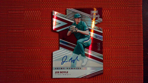 2020 Panini Elite Extra Edition Prime Numbers Die Cut Auto #150 Joe Boyle 4/33 Baseball Default Title