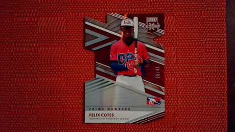 2020 Panini Elite Extra Edition Prime Numbers Die Cut #172 Felix Cotes 26/41 Baseball Default Title