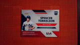 2020 Panini Elite Extra Edition USA Baseball Material Black #USAM-ST Spencer Torlelson Baseball Default Title