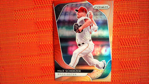 2020 Panini Prizm Baseball Red-Orange #191 Max Scherzer Default Title