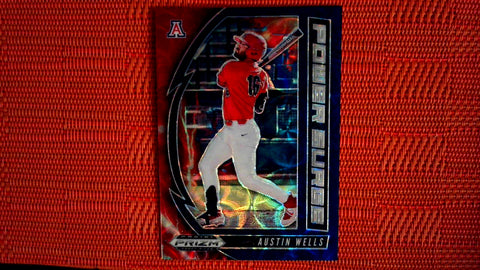 2020 Panini Prizm Draft Picks Power Surge Blue 3/15 #PDP176 Austin Wells Default Title