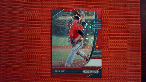 2020 Panini Prizm Draft Picks Red Donuts #PDP129 Beck Way 26/99 Baseball Default Title