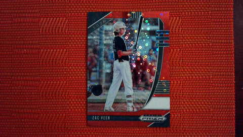 2020 Panini Prizm Draft Picks Red Donuts #PDP9 Zack Veen 93/99 Baseball Default Title