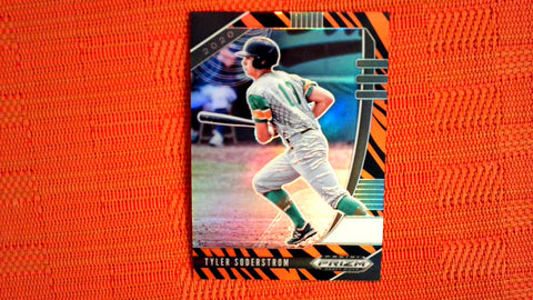 2020 Panini Prizm Draft Picks Tiger Stripes 44/99 #PDP26 Tyler Soderstrom Default Title