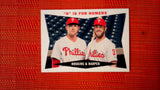 2020 Topps Archives 1960 Combo Cards #60CC-HH Rhys Hoskins/Bryce Harper Default Title