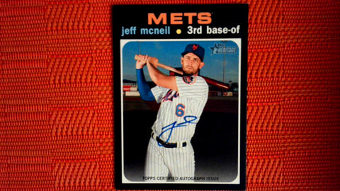 2020 Topps Hertiage Auto #ROA-JMC Jeff McNeil Default Title