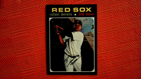 2020 Topps Hertiage Base Chrome 553/999 #THC-145 Rafael Devers Default Title
