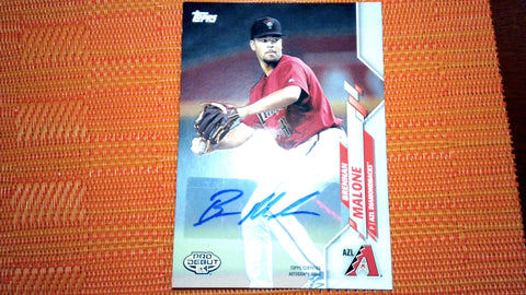 2020 Topps Pro Debut Base #PD-89 Brennan Malone Auto Baseball Default Title