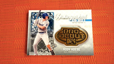 2020 Topps Pro Debut Distinguished Debut #DD-KH Kody Hoese 46/99 Baseball Default Title