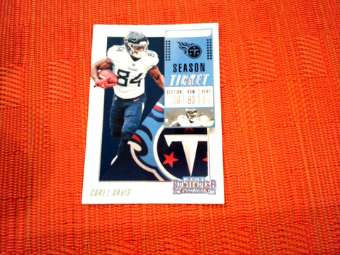 2018 Contenders NFL 5 Corey Davis - Tennessee Titans (Base)