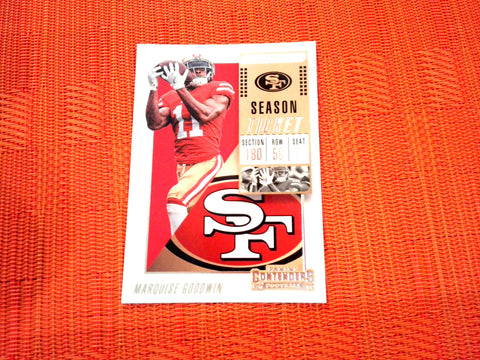2018 Contenders NFL 15 Marquise Goodwin - San Francisco 49ers (Base)