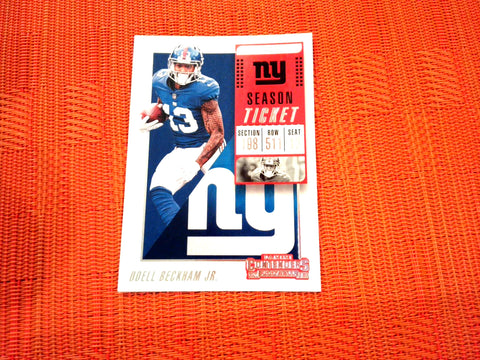 2018 Contenders NFL 31 Odell Beckham Jr. - New York Giants (Base)