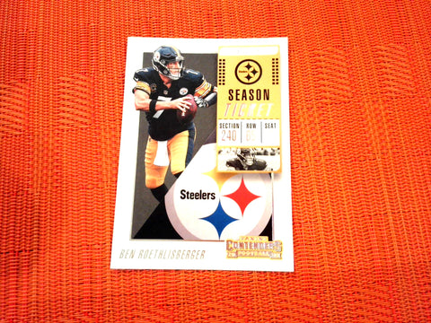 2018 Contenders NFL 19 Ben Roethlisberger - Pittsburgh Steelers (Base)