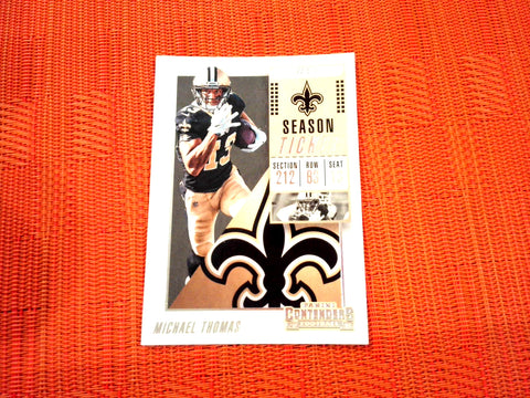 2018 Contenders NFL 34 Michael Thomas - New Orleans Saints (Base)