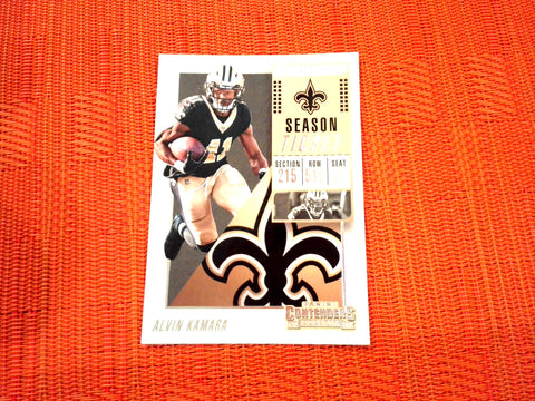 2018 Contenders NFL 35 Alvin Kamara - New Orleans Saints (Base)