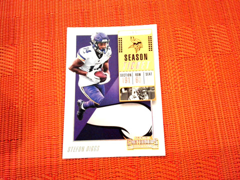 2018 Contenders NFL 41 Stefon Diggs - Minnesota Vikings (Base)